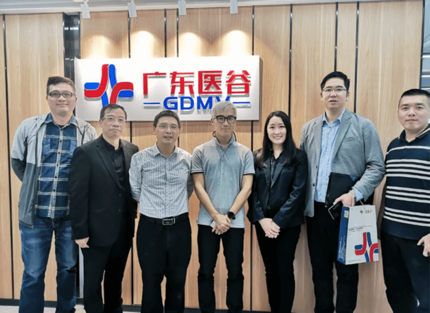 澳門國際投資協會理事長蘇永勝先生一行與廣東醫谷執行總裁謝嘉生先生及團隊合照